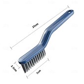 cheap Cleaning Supplies-Multifunctional Floor Seam Brush Bathroom Kitchen Crevice Cleaning Tool with Stiff Bristles for Tile Gaps Window Tracks Grout Corners and Narrow Hard-to-Reach Areas
