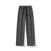 Недорогие Беговые штаны и леггинсы-Муж. Штаны Широкие брюки Спортивные штаны Карман Кулиска Завышенная Нижняя часть Одежда для спорта и отдыха Для спортивного зала Тренировка Осень Быстровысыхающий Дышащий