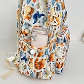 abordables Sacs à dos pour Enfants et Adolescents-Sac à dos mignon à imprimé animal pour filles – sac d&#039;école à motifs de renard et d&#039;ours de la forêt avec plusieurs poches pour les enfants et les adolescents