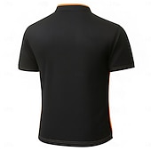 preiswerte Lässiges Henley-T-Shirt-Herren Bowlinghemd Henley Hemd T-Shirt Henley Oberteil Kurzarm Einfarbig Einfach Mode Designer Lässig Farbblock Knöpfe Henley Outdoor Lässig Täglich Sommer Ganzjahres Schwarz Henley T-Shirt