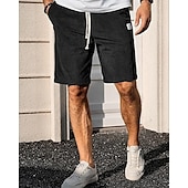 economico Pantaloncini casual-Per uomo Shorts Pantaloncini Estivi Pantaloncini casual Pantaloncini di velluto a coste Tasca Elastico in vita Coulisse Semplice Comodità Traspirante Corto All&#039;aperto Vacanza Canotta sportiva Casual