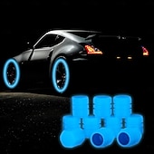 voordelige Voertuigservice-16 stuks universele fluorescerende ventieldoppen, lichtgevende luchtventieldoppen voor motorfietsen, e-bikes, scooters, auto's, vacuümbanden, lichtgevende ventieldoppen