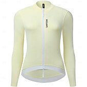 preiswerte Radtrikot Damen-WOSAWE Damen Radtrikot Downhill-Trikot Langarm Fahhrad Trainingsanzug Trikot Kompressionskleidung mit 3 Gesäßtaschen Mountainbike MTB Straßenradsport Reflektierende Streifen Rückentasche