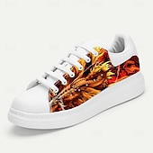 baratos Sapatos de impressão gráfica-Tênis masculino Ruth Thompson Dragon Art edição limitada – calçados casuais com estampas de fantasia para amantes de mitologia e looks criativos