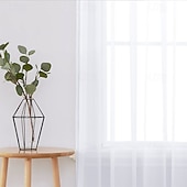 halpa Verhot-verhoverhot modernit minimalistiset maalaistyyliset kaksisäikeiset polyesteriverhot - läpikuultavat &amp;Kangasverhot olohuoneen, makuuhuoneen ja työhuoneen sisustukseen