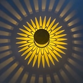 tanie Kinkiety zewnętrzne-1/2 szt. wodoodpornej lampy solarnej IP65 do ogrodzeń zewnętrznych, oświetlenia ściennego, oświetlenia schodów ogrodowych LED z otwieranym wzorem