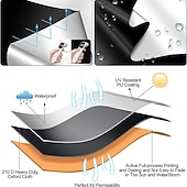 billige Blackout -gardin-Bærbare mørkleggingsgardiner, 420d oxfordstoff, helmørkleggende solskjerm, lysblokkerende vindusgardiner til reise, hjem eller kontor, selvklebende
