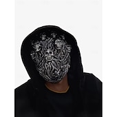levne Halloween maska a rekvizity-halloween skeleton pokrývka hlavy maska, halloweenská lebka gothic cosplay party kostýmy | děsivé potřeby na halloweenskou párty pro jiaben cosplay kostýmy