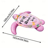 abordables Activité de Plein Air-1pc gonflable simulation géant tortue flotteur pvc épaissi matériau pour jeu d&#039;eau adapté pour la piscine de plage d&#039;été et les fournitures de fête de plage d&#039;eau