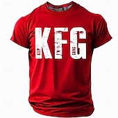 זול חולצות מצחיקות לגברים-KFG Keep F&#039;n Going חולצת טי גברית קצרה עם גרפיקה מוטיבציונית