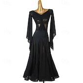 economico Sala da Ballo Standard-Balli da Sala Vestito Giunzione Per donna Performance Abbigliamento quotidiano Manica Lunga Spandex