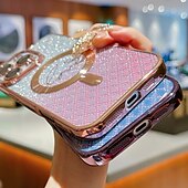 voordelige iPhone-hoesjes-telefoon hoesje Voor iPhone 16 15 14 Pro Max Plus iPhone 16e iPhone 13 Pro Max Achterkant Ondersteuning draadloos opladen Niet-vergelend Bling glitter glanzend Kleurgradatie