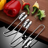 cheap Kitchen Utensils &amp; Gadgets-Multifunctional Fruit and Vegetable Core Remover with 304 Stainless Steel for Kitchen, Apple and Pear Corer, Home Use Hole Puncher for Removing Fruit Cores and Seeds