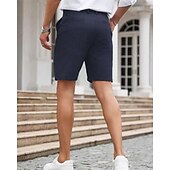 ieftine pantaloni scurți de lucru-Bărbați Pantaloni scurti de rochie Pantaloni scurți Burmuda Pantaloni scurți de lucru Buzunar Simplu Confort Respirabil Lungimea genunchiului În aer liber Afaceri Modă Casual Negru Bleumarin