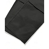 tanie Bojówki-Męskie Spodnie cargo Spodnie Ściągana na sznurek Elastyczny pas Multi Pocket Równina Zdatny do noszenia Codzienny Na zewnątrz Kemping i wycieczki Moda Klasyczny Czarny Zieleń wojskowa