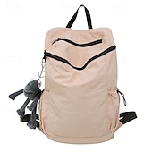 abordables Sacs à Dos de Plein Air-Homme Femmes Sac à Dos Cartable Sac à Dos Fonctionnel Sac à dos scolaire École Quotidien Camping &amp; Randonnée Nylon Réglable Grande capacité Imperméable Fermeture éclair Noir Rose Claire Vert