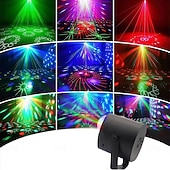 olcso Beltéri világítás-Diszkógömb fény dinamikus LED színpaddal&amp;amp;stroboszkópos fények - hangvezérelt party világítás DJ klubba, bárba, esküvőre, születésnapra, halloweenre, karácsonyra, DJ színpadi világítás