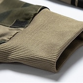billige grunnleggende sweatsuits-Herre Hattetrøje Joggedress sweatsuit Militærgrønn Kakifarget Med hette Kamuflasje Farge 2 deler Sport &amp; Utendørs Daglig Ferie Polyester Gatemote Grunnleggende Fritid Vår Høst Klær Gensere Gensere