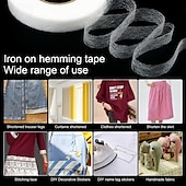 お買い得  美術品、工芸品、裁縫-3/6/9ロール布用接着テープ（70ヤード）、衣類接着用の両面接着インターフェイステープ、DIY縫製用接着不織布接着テープ