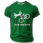economico Magliette divertenti da uomo-Maglietta divertente da uomo con la scritta &quot;I do my own stunts&quot;, a maniche corte, con stampa 3D, girocollo, alla moda, basic, casual, da strada, per tutti i giorni, estate e primavera, abbigliamento
