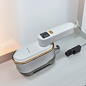 cheap Household Appliances-Handheld Hanging Ironing Machine Folding Three-speed Digital Display Steam Ironing Machine for Household Small Portable Travel Iron