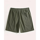 tanie Szorty casualowe-Męskie Szorty waflowe Szorty Letnie szorty Szorty na co dzień Kieszeń Elastyczny pas Ściągana na sznurek Równina Komfort Oddychający Do kolan Na zewnątrz Urlop Sportowy Codzienny Czarny Biały Średnio