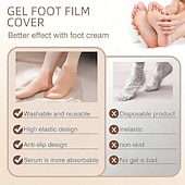 olcso Személyes ápolás és egészség-2 pár hidratáló gél zokni repedezett sarokra, szilikon lábápoló zokni száraz lábra, nyugtató spa zokni sarokjavításhoz, masszázs- és pedikűreszközök, nagyszerű ajándékötlet