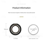 billiga Telefonhållare-Moderiktigt kolfibermönster dubbelsidigt magnetiskt telefonhållarfäste för Magsafe mobiltelefongrepp mobilstöd stativ grepp tok