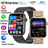 abordables Relojes inteligentes-iMosi HW92 Reloj inteligente 1.9 pulgada Smartwatch Reloj elegante Bluetooth Podómetro Recordatorio de Llamadas Seguimiento del Sueño Compatible con Android iOS Mujer Hombre Llamadas con Manos Libres