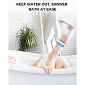 preiswerte Persönliche Pflege &amp; Gesundheit-wasserdichte Fußabdeckung für die Dusche von Erwachsenen, Fußgipsabdeckungen mit rutschfester Polsterung an der Unterseite, wasserdichter Knöchel-Fuß-Gipsschutz für chirurgische Bandagen und