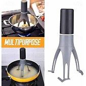abordables Ustensiles et gadgets de cuisine-Batteur à œufs triangulaire en plastique, mini fouet à crème semi-automatique pour la cuisson, outil de mélange des aliments, appareil d&#039;agitation portatif pour la cuisine