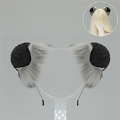 abordables Accessoires de coiffure-Serre-tête oreilles de shiba inu avec queue – accessoires de cosplay oreilles et queue de chien faits à la main, oreilles de chien-loup pour Halloween, fête et jeu de rôle