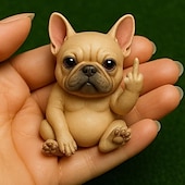 cheap Statues-Funny Middle Finger Animal Resin Statue 8*6*6cm, Novelty Garden Figurine for Desk, Tabletop, Yard or Shelf Decoration
