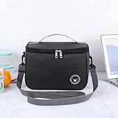 cheap Luggage &amp; Travel Storage-Lunch Bag for Women and Men for Back to School Office Picnic Hiking Beach New Insulated Tote Portable Bento Bag for Work Fresh Keeping Food Container Lunch Box Bag