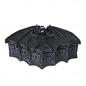 cheap Halloween Hanging &amp; Tabletop Decorations-Halloween Bat Resin Storage Box, Gothic Style Bat Sculpture Container, Decorative Resin Box for Home, Party, Desk Decor