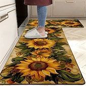 cheap Rugs &amp; Mats &amp; Carpets-Sunflower Series Long Kitchen Mat - Non-Slip, Stain-Resistant, Absorbent Rug for Entryway &amp; Home Use