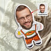 رخيصةأون هدايا شخصية-وسادة وجه مخصصة لمهرجان أكتوبر، وسادة صورة شخصية، وسادة ميني ميني، وسادة إنسانية، هدية مضحكة بمناسبة الذكرى له ولها، لعبة دمية ميني مي