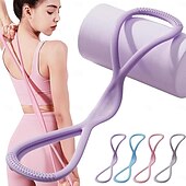 abordables Soins Personnels &amp; Santé-Bande de résistance pour le yoga 25 lb/35 lb, bande de fitness extensible, bandes d&#039;exercice en forme de 8 polyvalentes, aide à la traction en forme de 8 pour la mobilité des épaules &amp;développement du