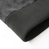 levne Faux semišové bundy-Pánské Bunda z umělého semiše Bunda na motorku Dovolená Denní Větruvzdorné Zahřívací Kapsy Podzim Zima Bez vzoru Módní Klasické Stojáček Standardní Černá Kávová Saka