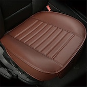 baratos Capas para bancos de automóveis-Capa de almofada para assento de carro 2 peças, universal, 5d, couro de carvão de bambu, respirável, à prova d&#039;água, protetor de assento de carro com tudo incluído