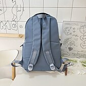 abordables Sacs à dos de Collège-Sac à dos d&#039;école noir pour adolescent avec motif patch et pochette – sac à dos élégant pour les collégiens et les lycéens, prêt pour la rentrée