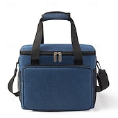 Недорогие камера хранения багажа и путешествий-Сумка-холодильник для женщин и мужчин для школы, офиса, пикника, похода на пляж, 15 литров, большая, водонепроницаемая, из ткани Оксфорд, утолщенная, переносная сумка-холодильник