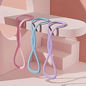 abordables Soins Personnels &amp; Santé-Bande de résistance pour le yoga 25 lb/35 lb, bande de fitness extensible, bandes d&#039;exercice en forme de 8 polyvalentes, aide à la traction en forme de 8 pour la mobilité des épaules &amp;développement du