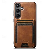 abordables Carcasas Samsung-teléfono Funda Para Samsung galaxia S25 Más S25 Ultra S24 Ultra S24 Plus S24 S23 S23 Ultra S23 Plus Funda Trasera Magnética Soporte de carga inalámbrica Caballete Retro TPU Cuero de PU