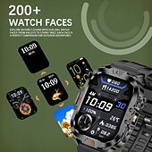 baratos Smartwatch-Relógio inteligente 2,01 polegadas smartwatch fitness relógio de corrida bluetooth pedômetro lembrete de chamada rastreador de atividades compatível com android ios homens longa espera à prova d&#039;água