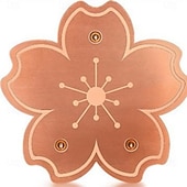 baratos observação de pássaros e vida selvagem no quintal-Disco de cobre para banheira de pássaros, disco de limpeza de cobre 99,99% puro reforçado com 0,6 mm com suporte de três pontos para água limpa e segura em todas as estações, ajuste universal para