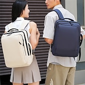 preiswerte College-Rucksäcke-Schlanker Unisex-Laptop-Rucksack für Schule und Büro – minimalistischer, wasserdichter Business-Tagesrucksack mit mehreren Fächern für Studenten und Berufstätige