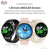 abordables Relojes inteligentes-Watch3 Pro Reloj inteligente 1.3 pulgada Smartwatch Reloj elegante Bluetooth Podómetro Recordatorio de Llamadas Seguimiento de Actividad Seguimiento del Sueño Monitor de Pulso Cardiaco Compatible con