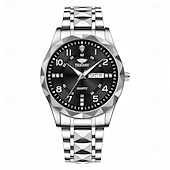 cheap Quartz Watches-Men&#039;s Quartz Watch High-definition Scratch Resistant Rhinestone Decorated Digital Circular Dial Night Light Display Date Calendar Multifunctional Fully Automatic Watch Birthday and Holiday Gift