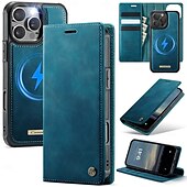 abordables Coques iPhone-téléphone Coque Pour iPhone 16 Pro Max Plus iPhone 15 14 Pro Max Plus iPhone 13 12 Pro Max Étui Portefeuille avec Support Détachable Magnétique Rétro TPU faux cuir